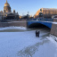 Синий мост, Заксобрание, памятник Николаю I, Исаакиевский собор, река Мойка 2